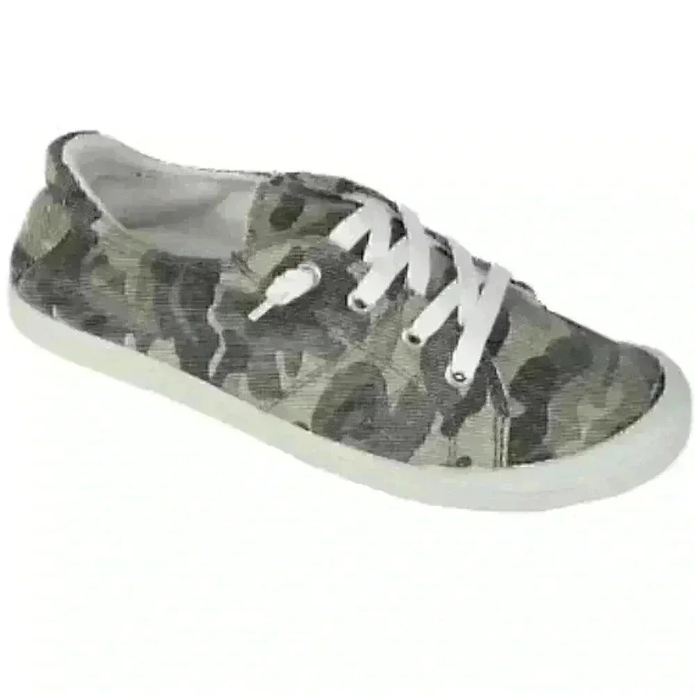Camo Slip On Fashion Sneaker‎